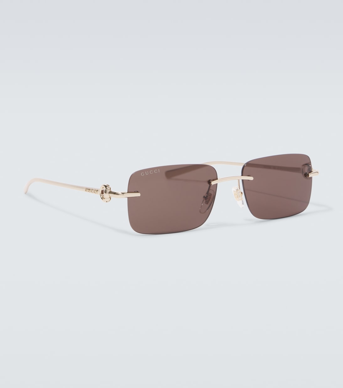Gafas de sol rectangulares con Horsebit | Gucci
