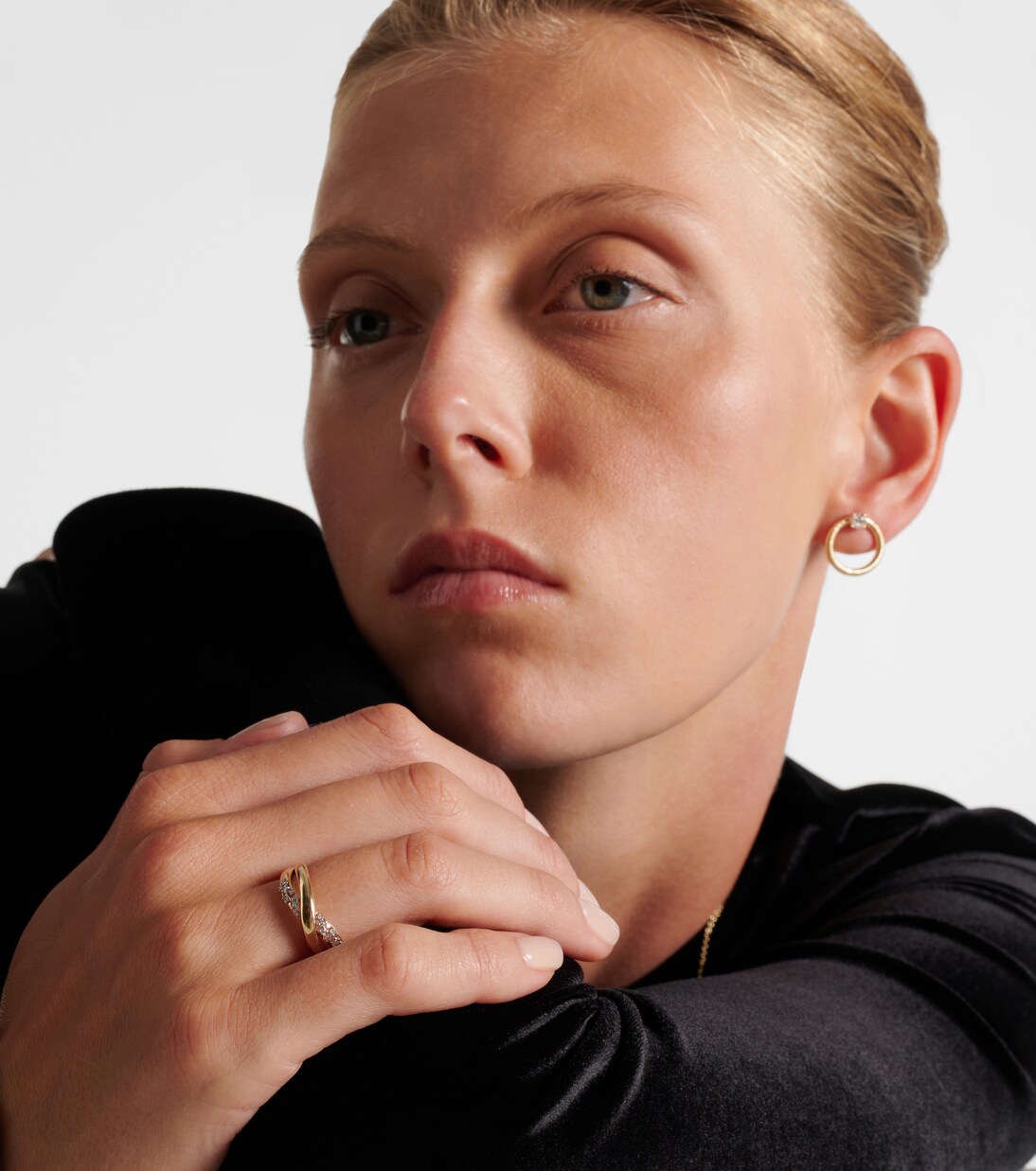 Bague Glitterati Kiss en or 14 ct et diamants | Stone and Strand