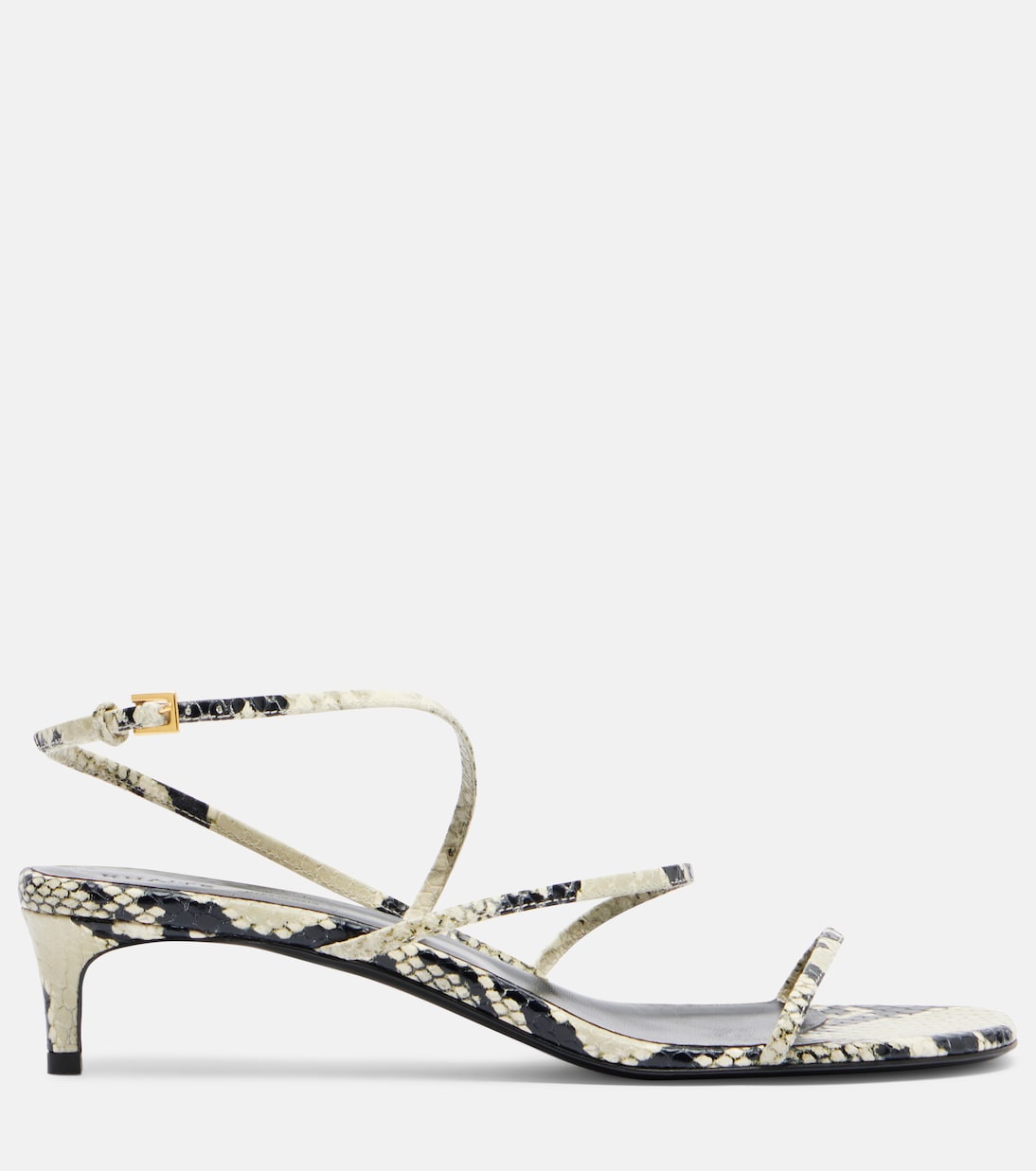 Loop 35 snake-effect leather sandals | Khaite