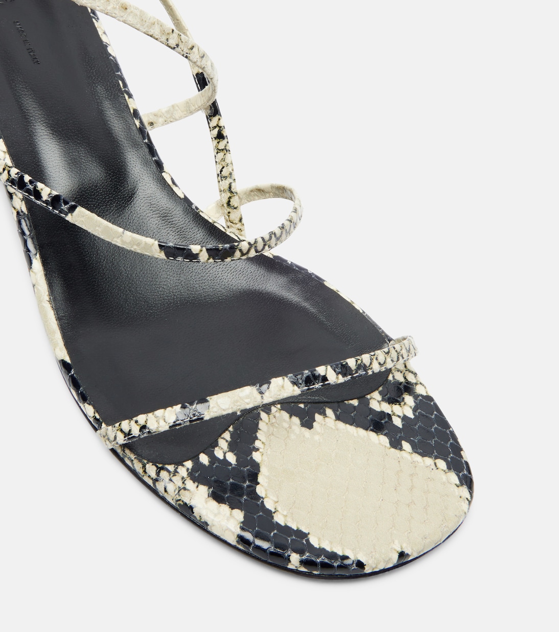 Loop 35 snake-effect leather sandals | Khaite