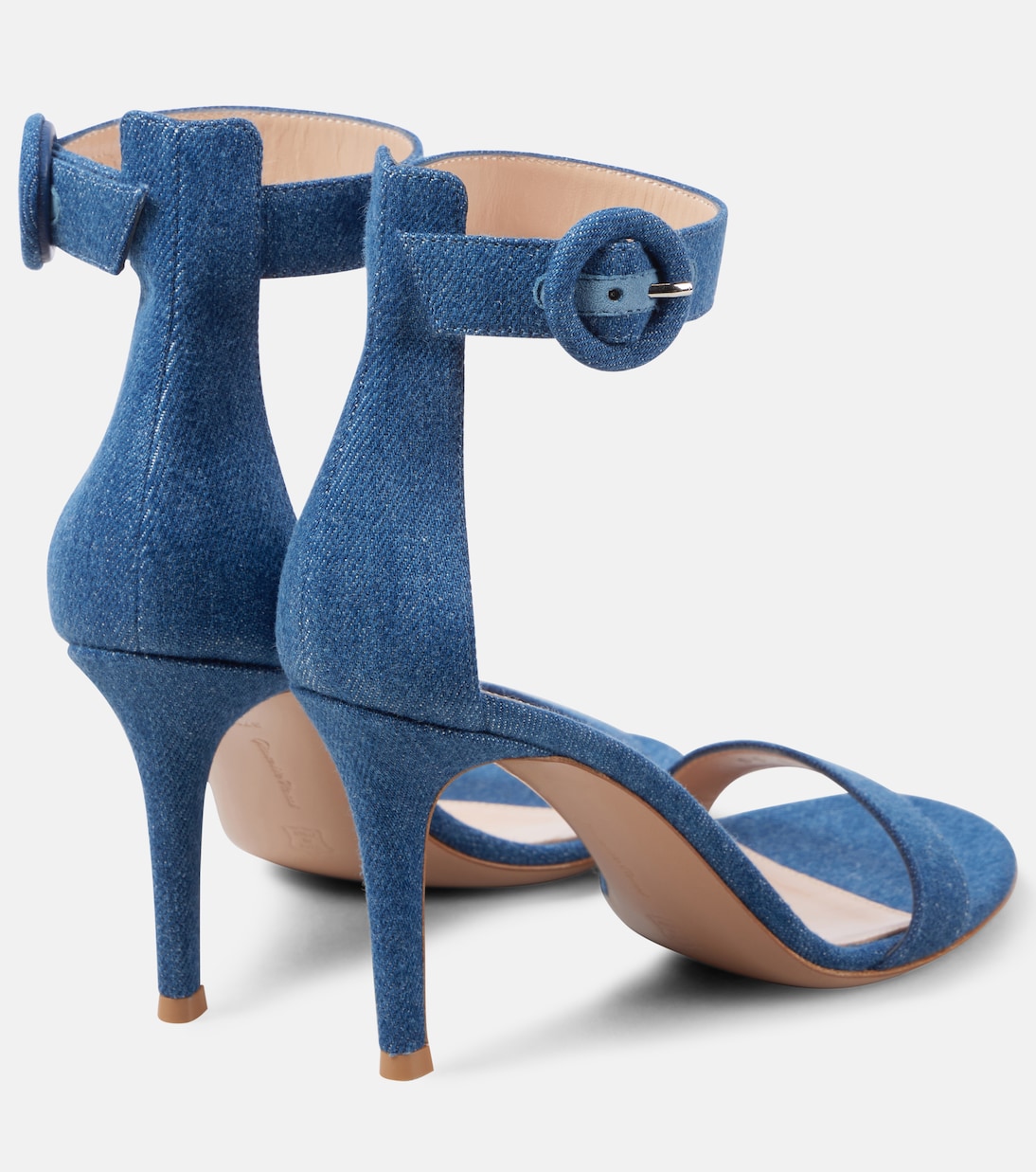 Sandalen Portofino 85 aus Denim | Gianvito Rossi