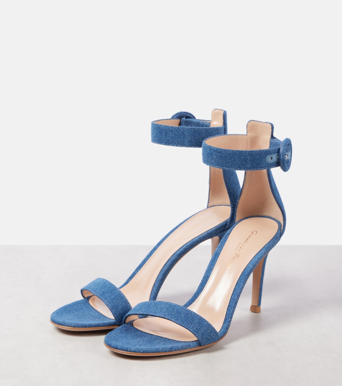 Sandalen Portofino 85 aus Denim | Gianvito Rossi
