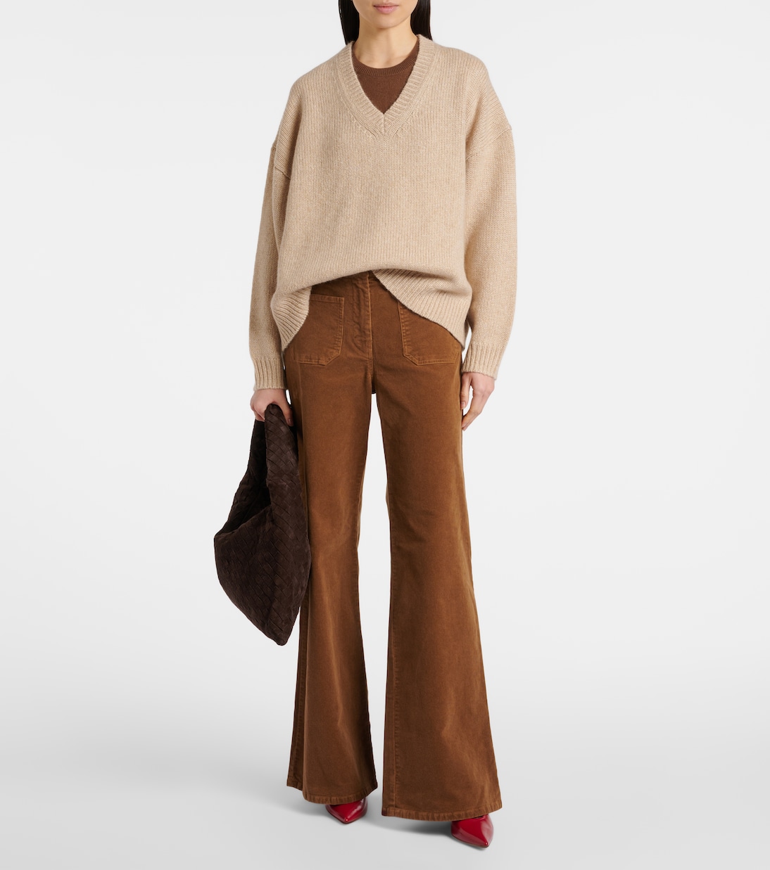 Pantaloni flared Florence in velluto | Nili Lotan