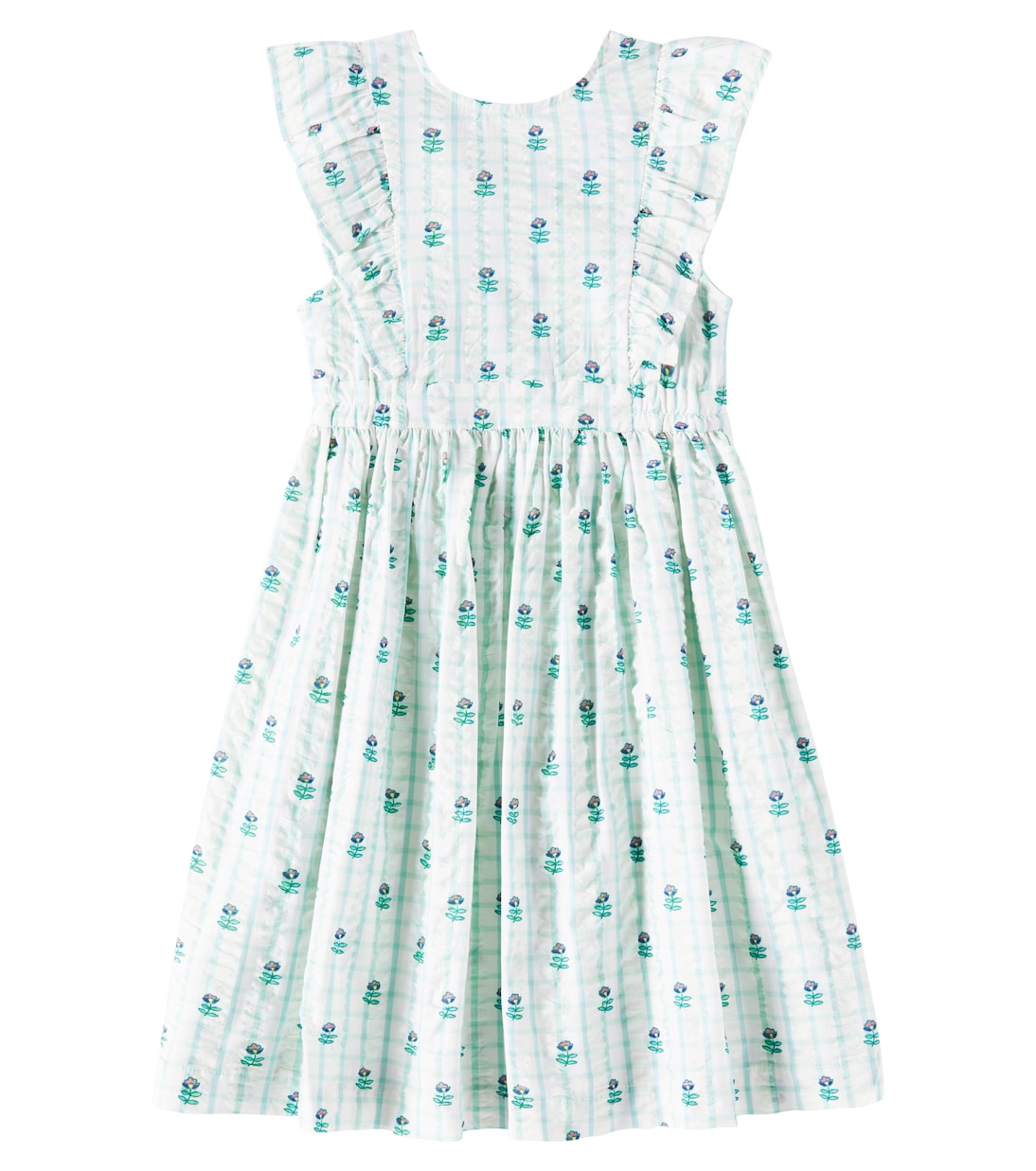 Nina ruffled floral cotton dress | C'era Una Volta