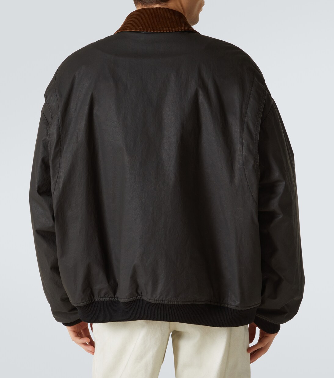 Coated cotton poplin bomber jacket | Miu Miu