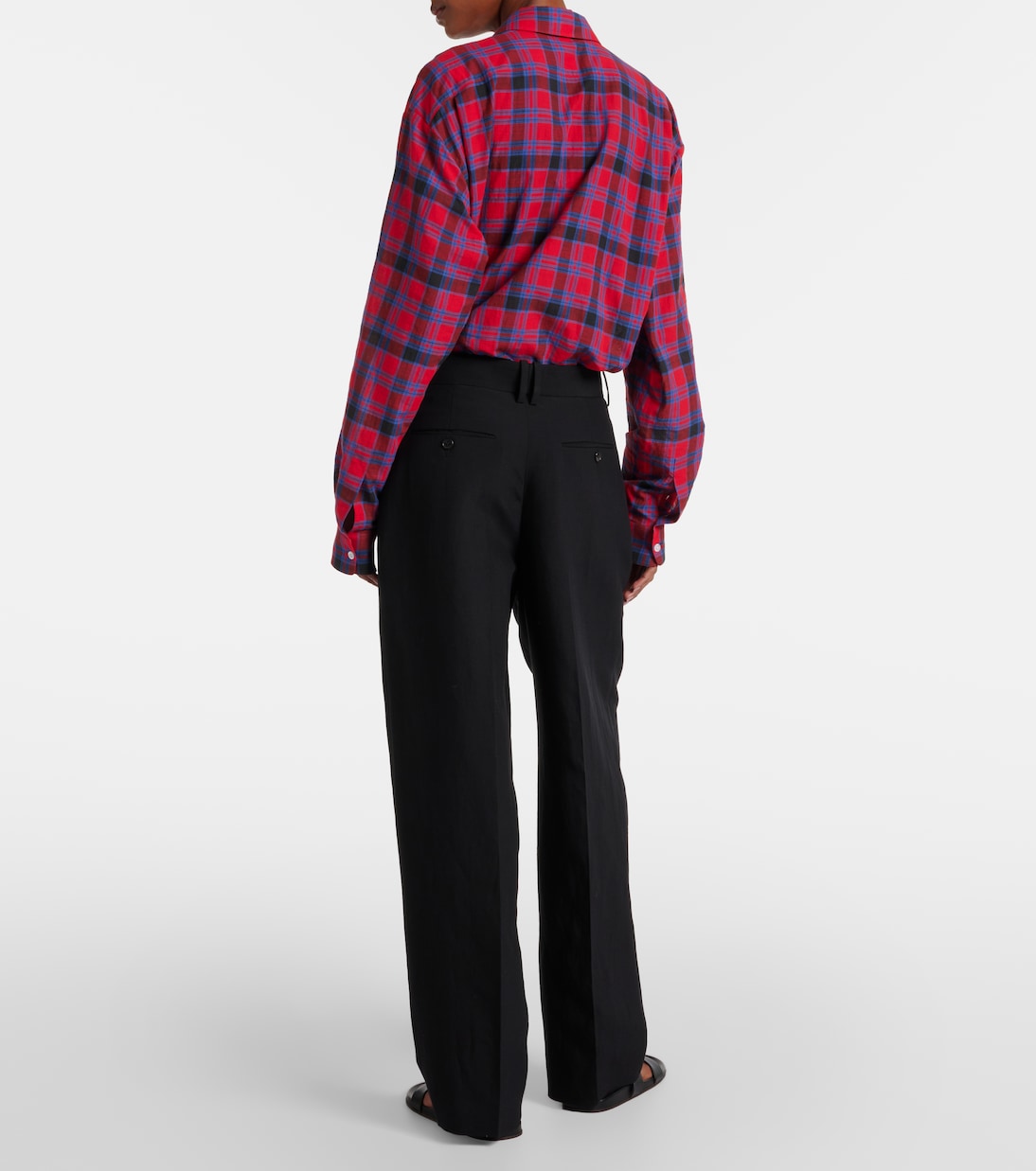 Weite Hose Lilas aus einem Wollgemisch | The Row