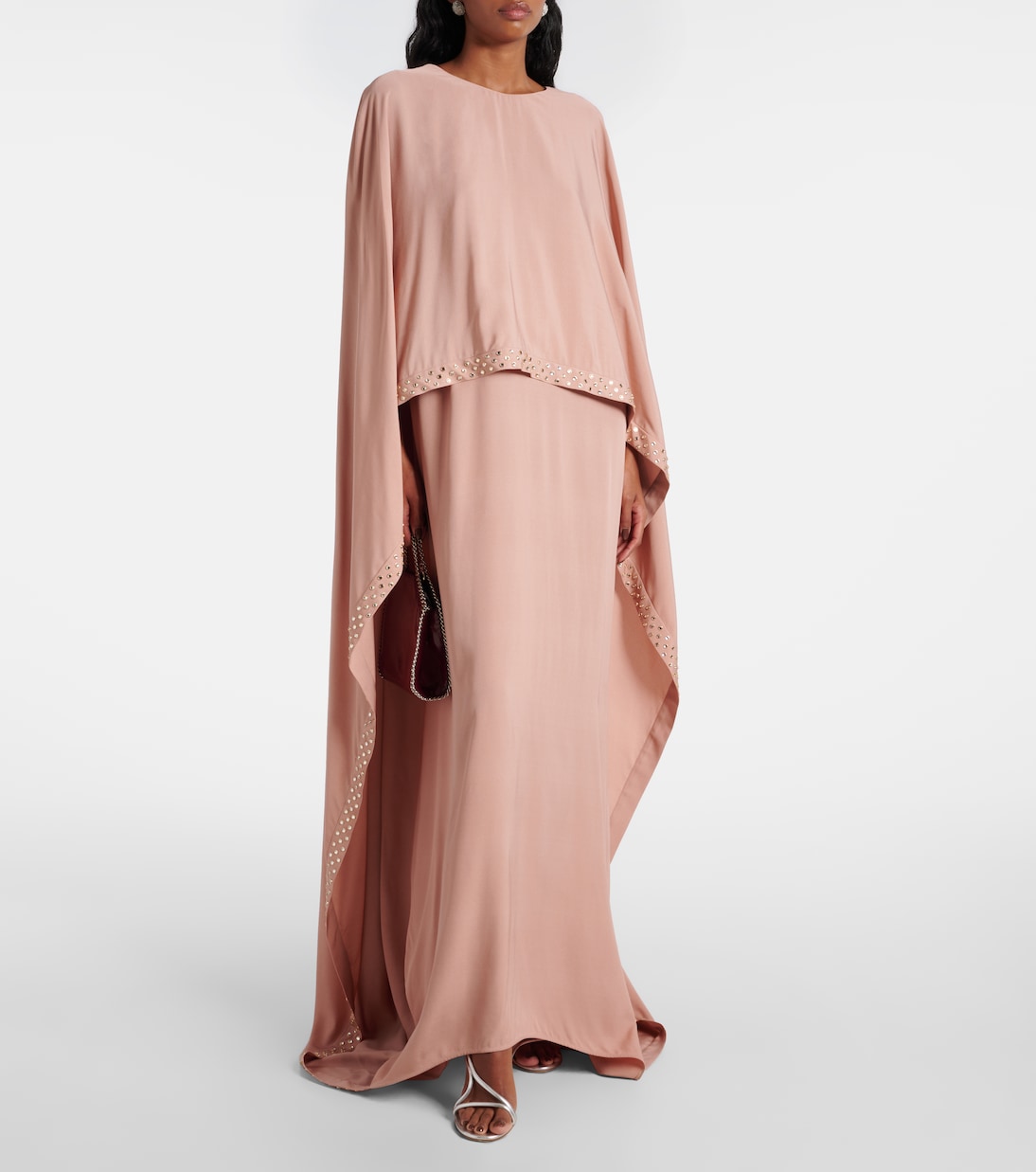 Embellished caped maxi dress | Stella McCartney