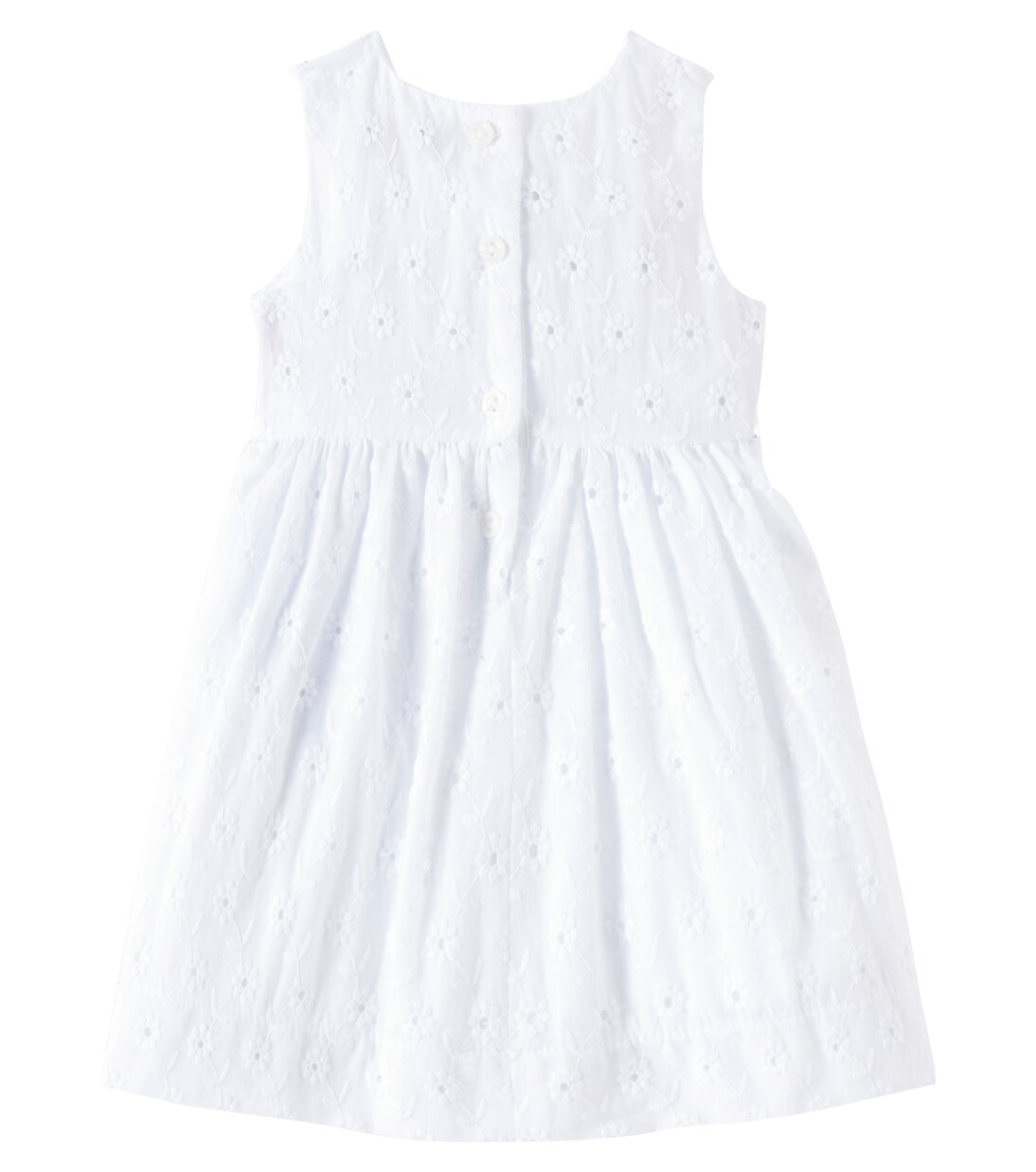 Baby - Abito in cotone con fiocco | Monnalisa