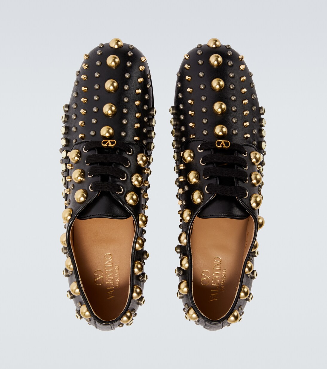 Mj Blues studded leather Derby shoes | Valentino Garavani