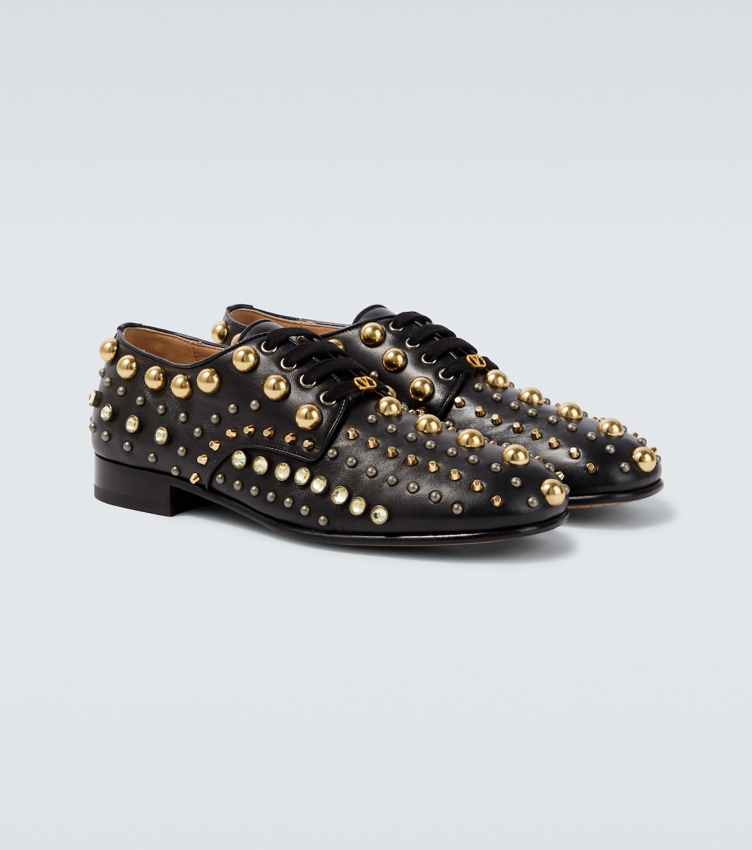 Mj Blues studded leather Derby shoes | Valentino Garavani