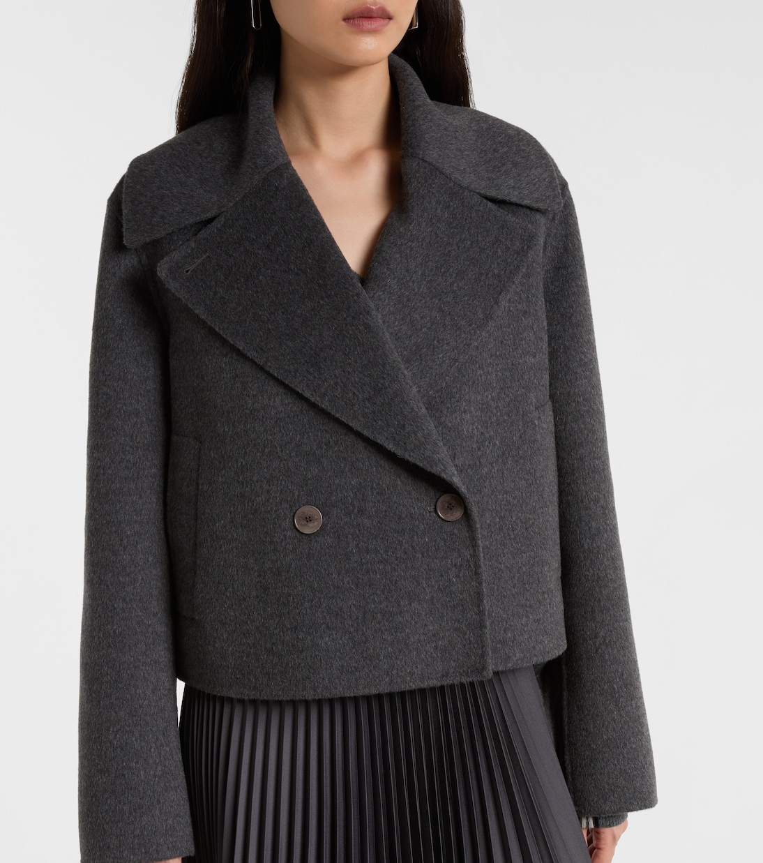 Cropped-Cabanjacke aus Wolle und Kaschmir  | Joseph