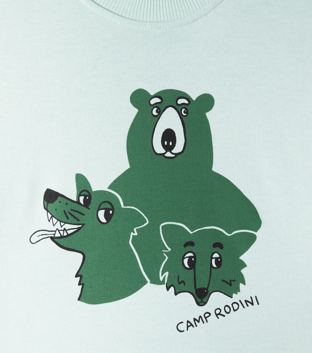 Printed cotton jersey sweatshirt | Mini Rodini