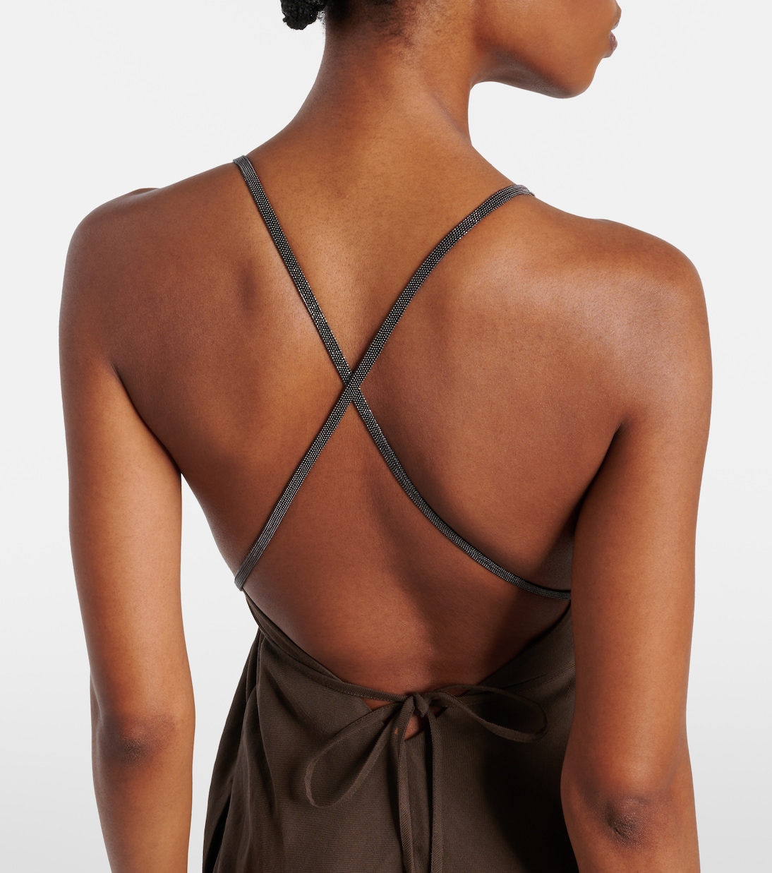 Open-back maxi dress | Brunello Cucinelli