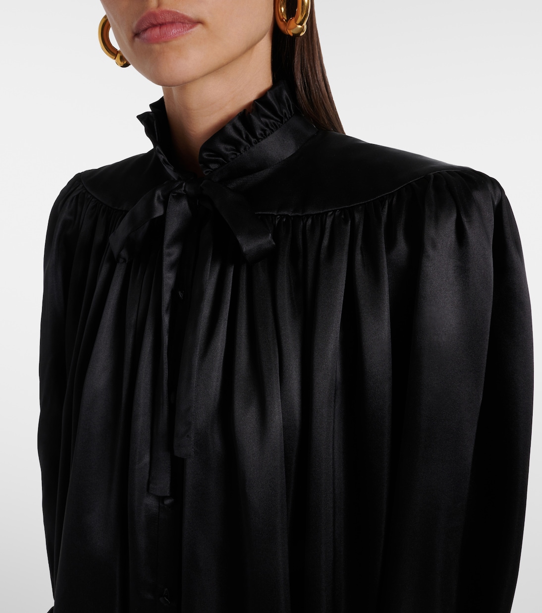 Bluse aus Seidensatin | Balenciaga