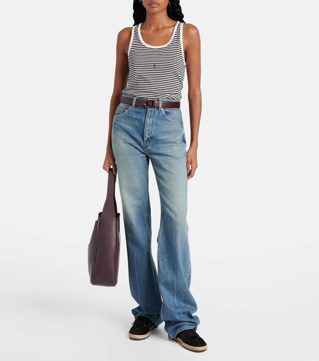 Ball Star suede-trimmed sneakers | Golden Goose