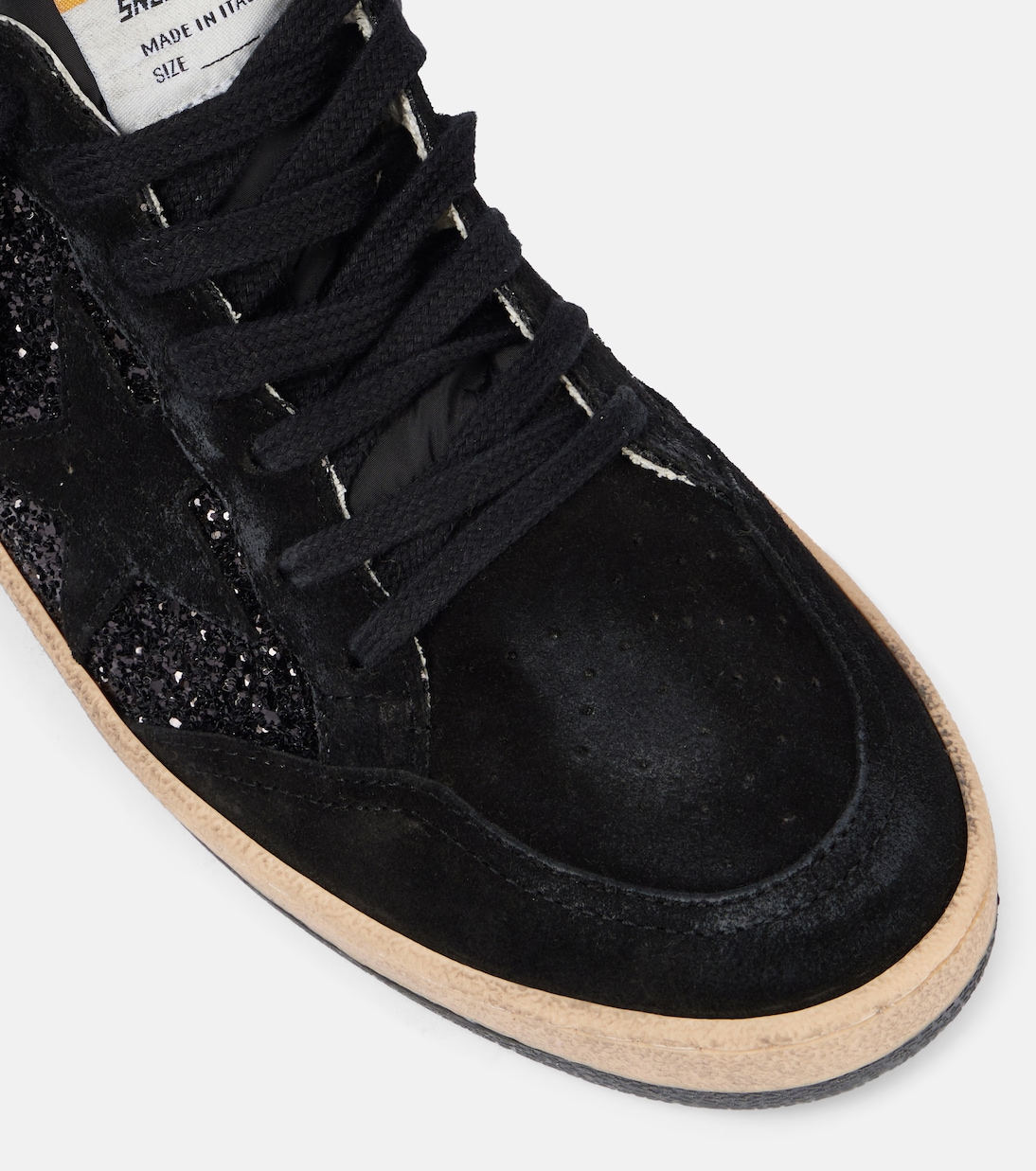 Ball Star suede-trimmed sneakers | Golden Goose