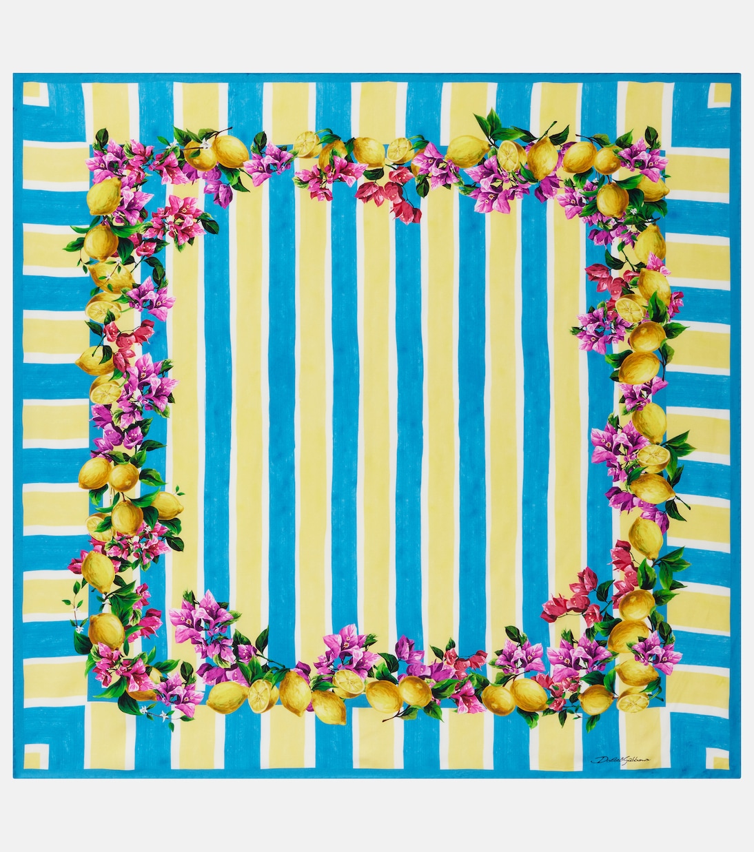 Bedrucktes Tuch Taormina aus Seiden-Twill | Dolce&Gabbana