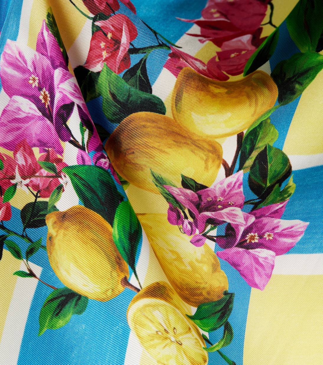 Bedrucktes Tuch Taormina aus Seiden-Twill | Dolce&Gabbana