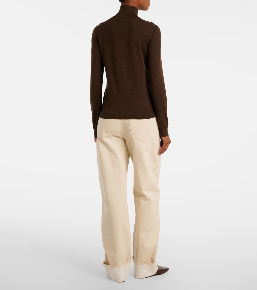 Tasmanian virgin wool turtleneck sweater | Loro Piana