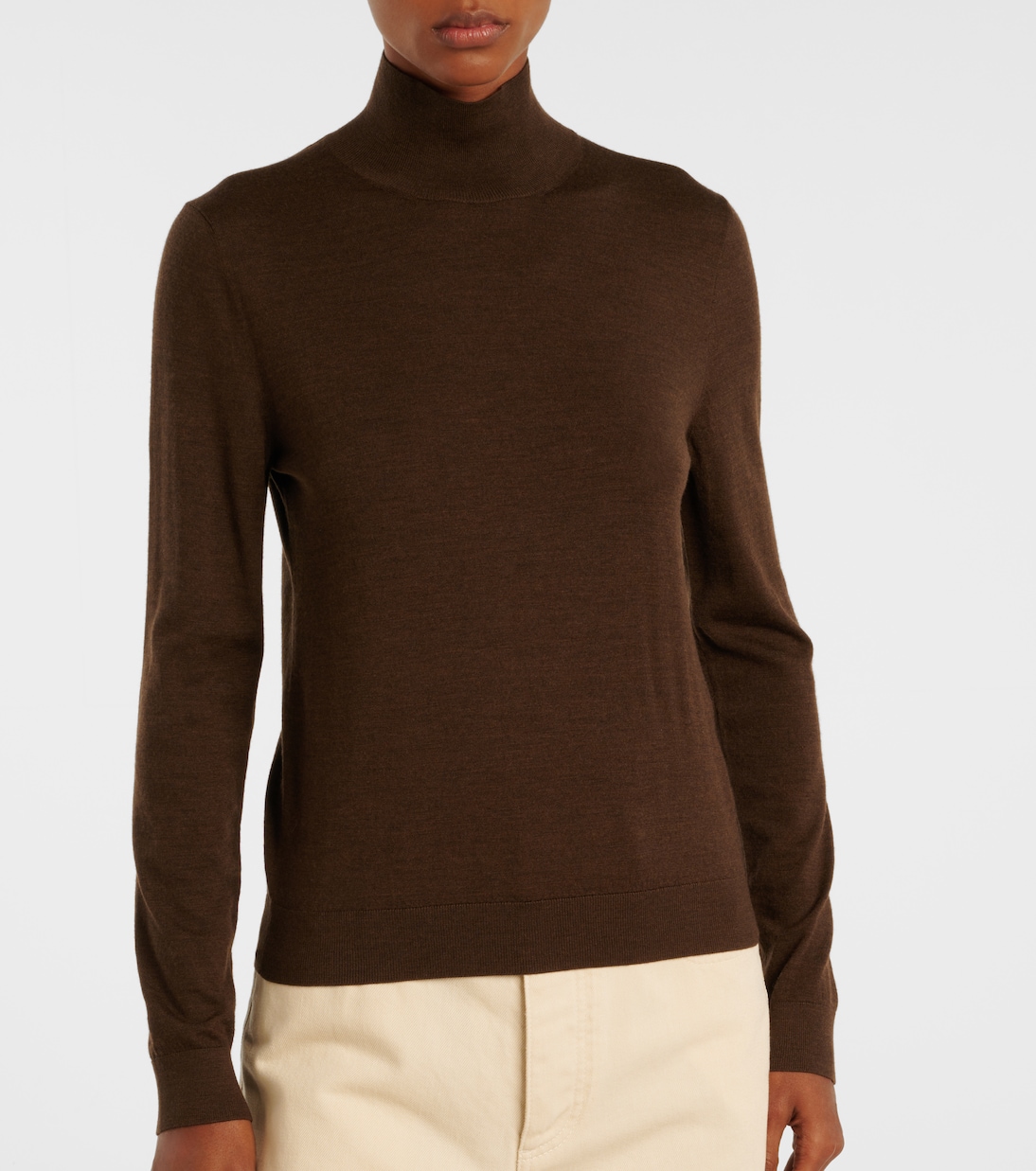 Tasmanian virgin wool turtleneck sweater | Loro Piana