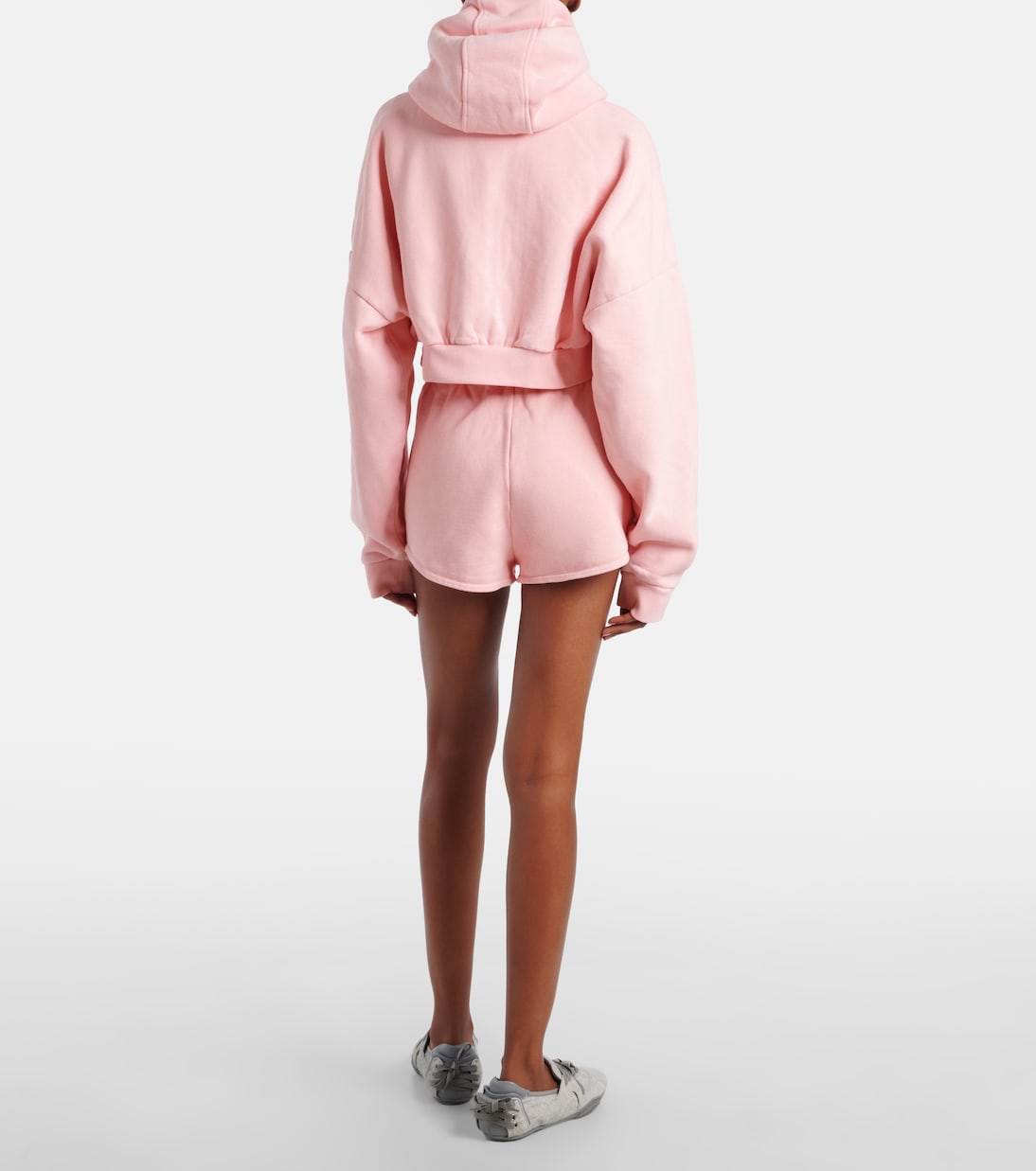 Cropped cotton jersey sweatshirt  | Entire Studios