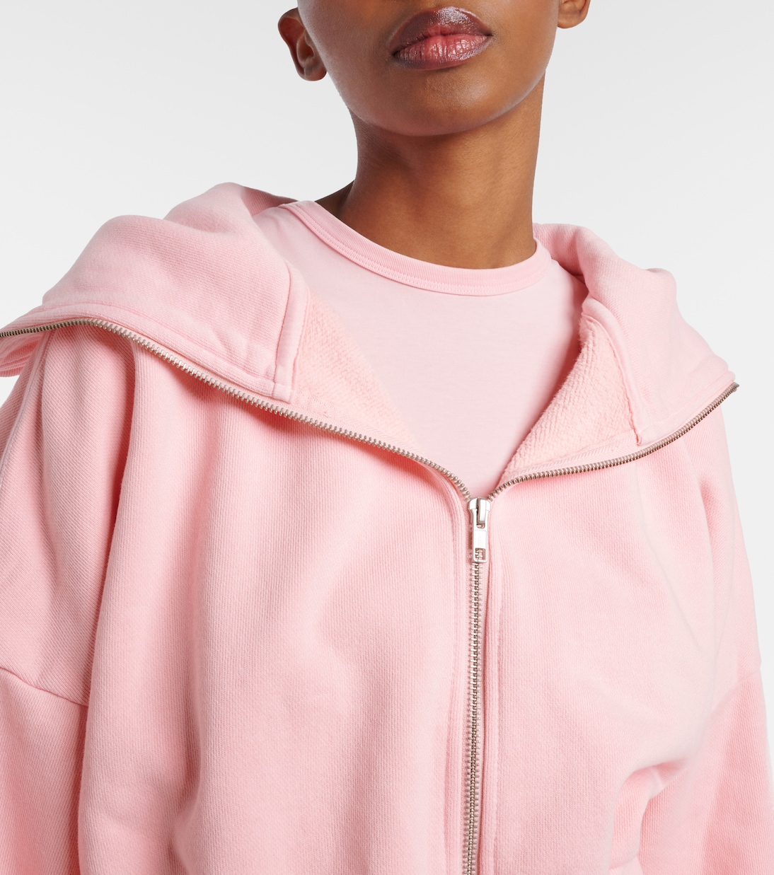 Cropped cotton jersey sweatshirt  | Entire Studios