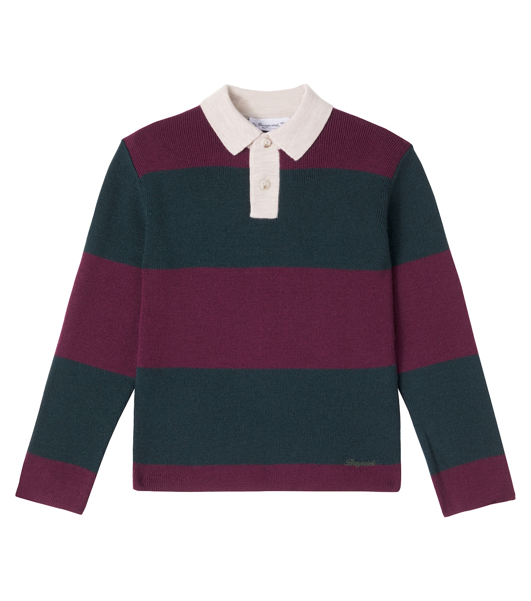 Jenson striped wool polo sweater | Bonpoint