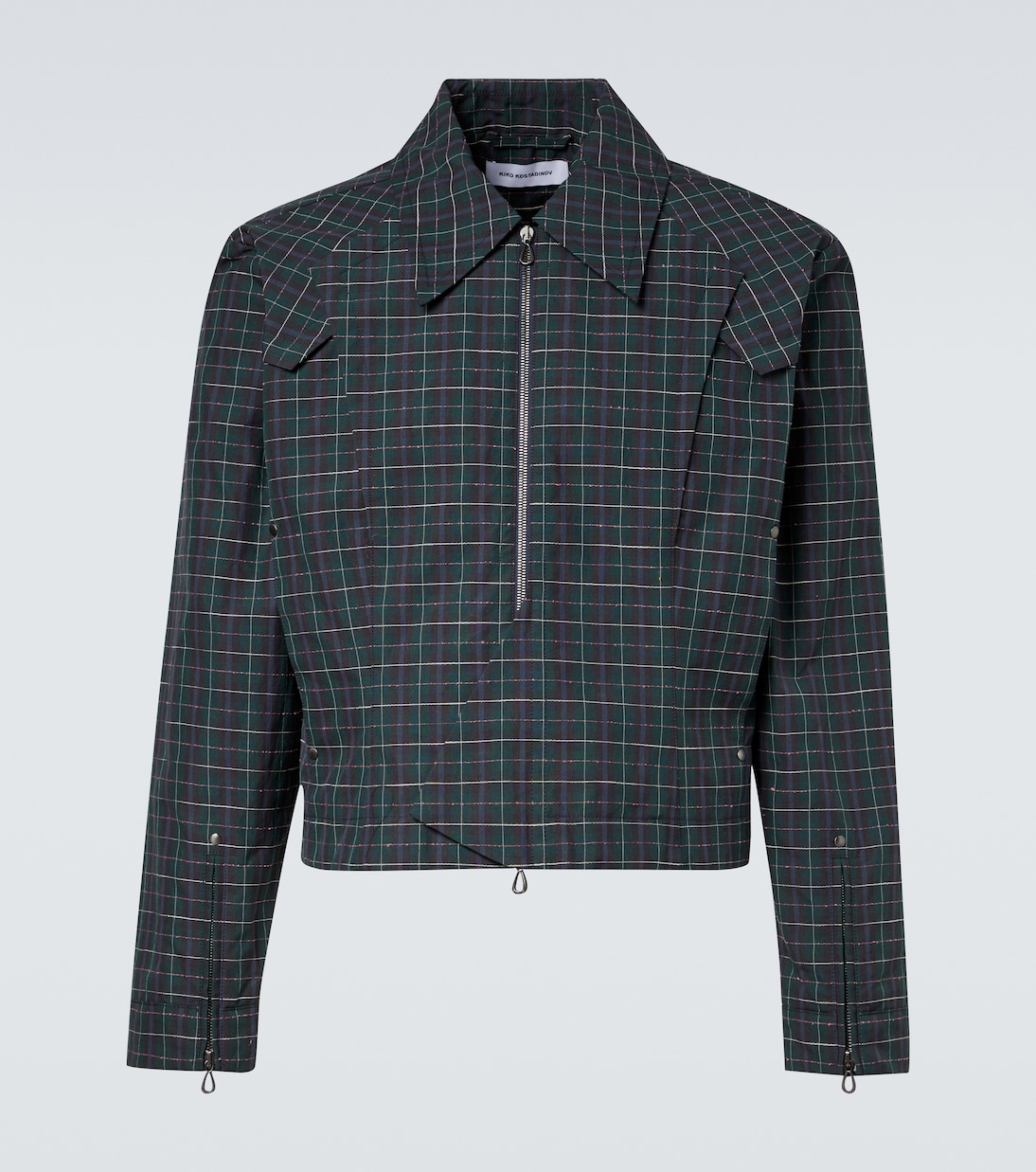 Kraner checked cotton-blend jacket | Kiko Kostadinov