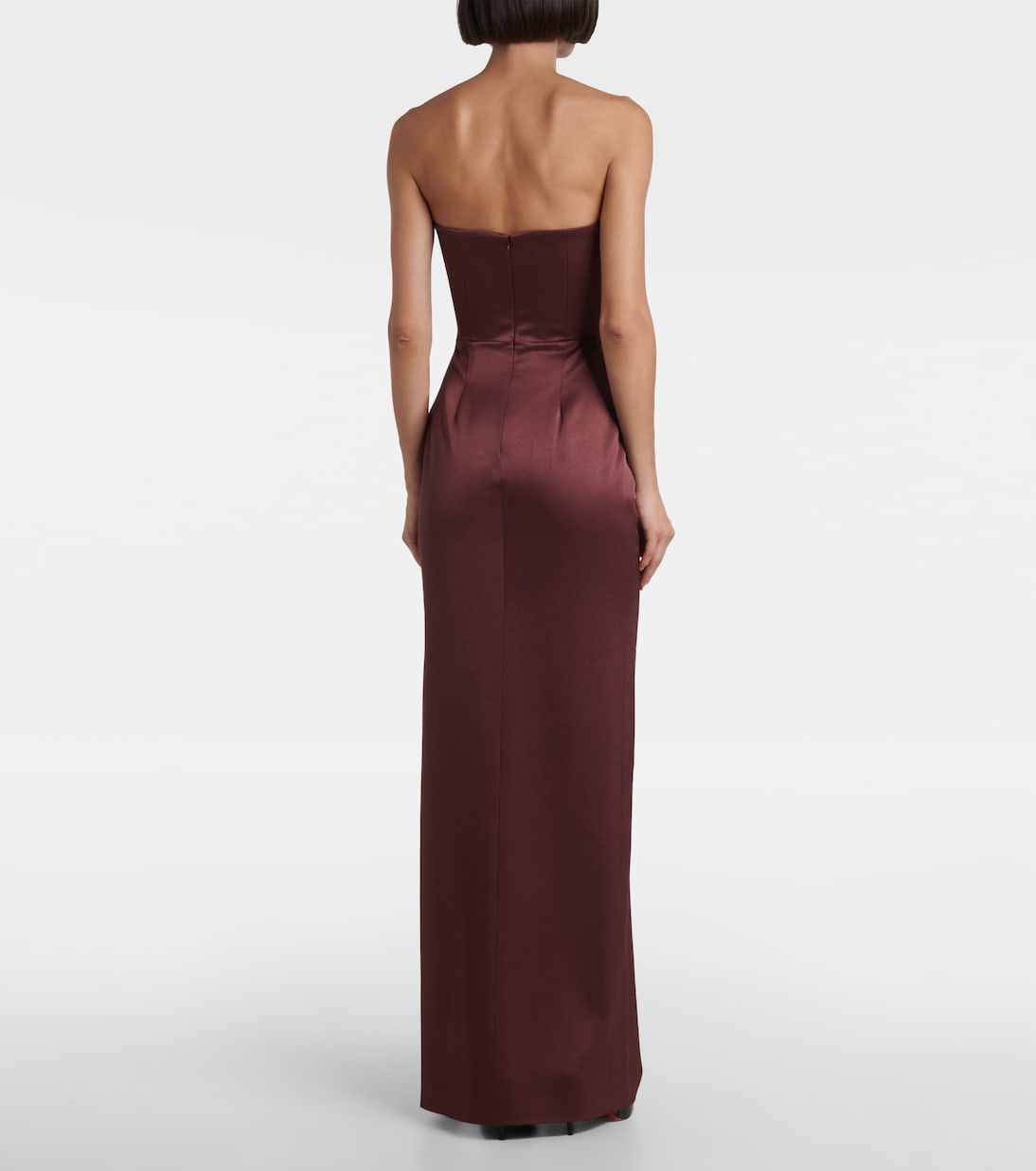 Crêpe satin bustier gown | Alex Perry