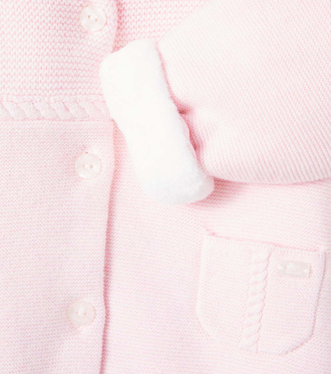 Baby knitted cotton, wool, and cashmere onesie | Tartine et Chocolat