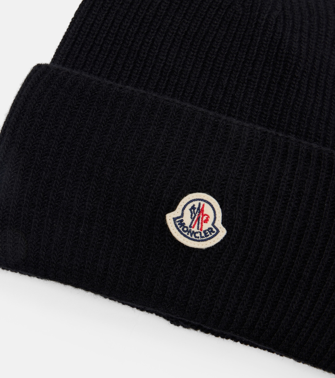 Ribbed-knit virgin wool beanie | Moncler