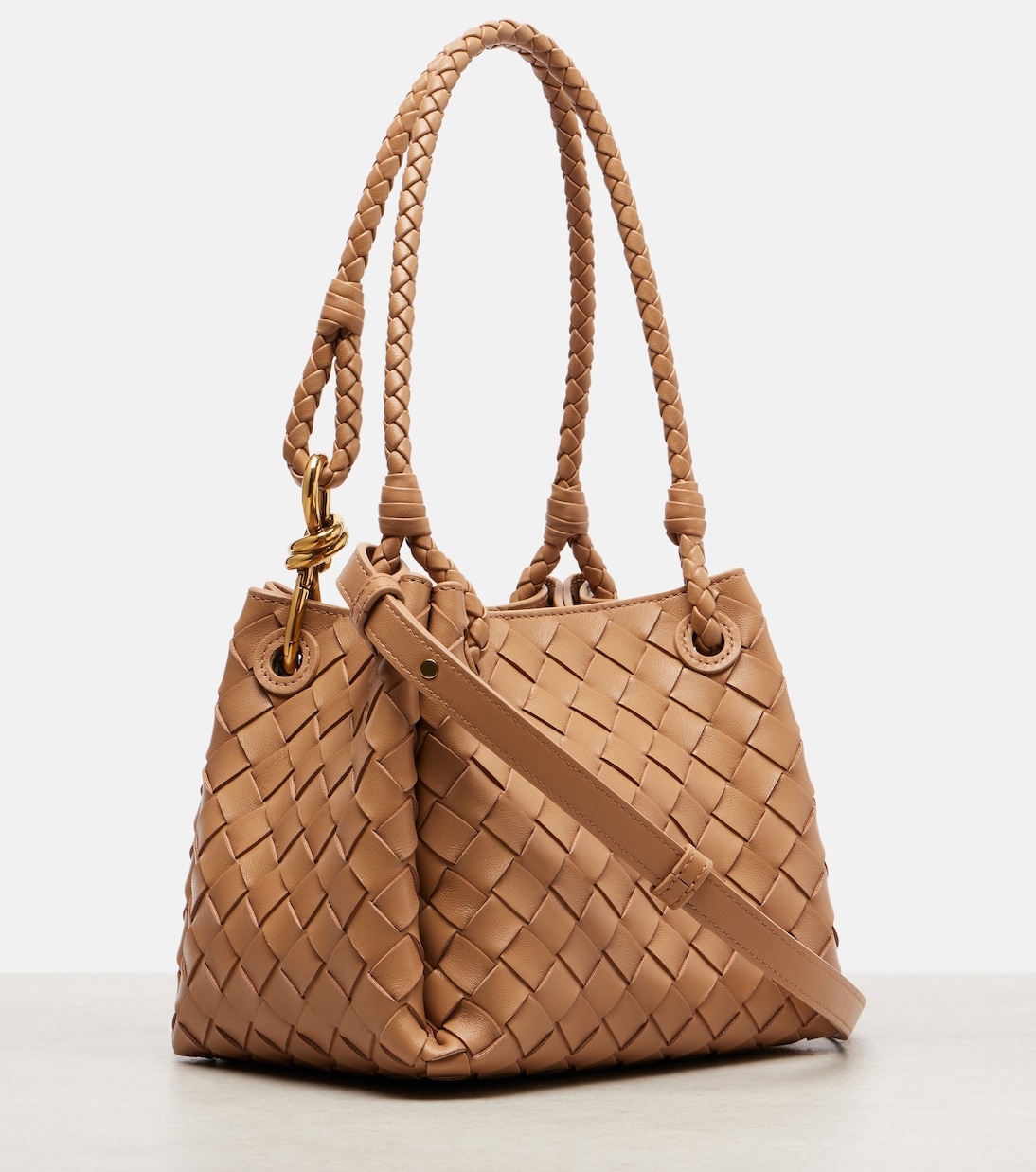 Parachute Small Intrecciato leather tote bag | Bottega Veneta