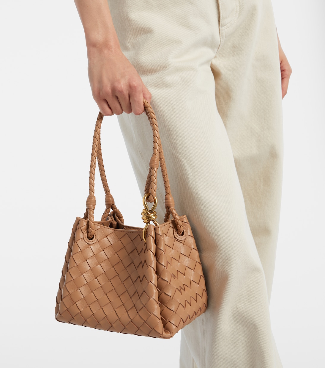 Parachute Small Intrecciato leather tote bag | Bottega Veneta