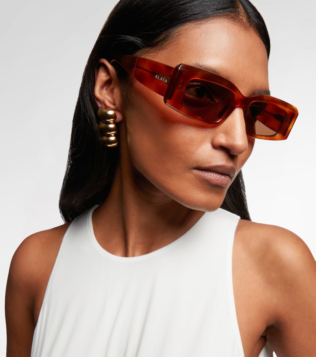 Absolu rectangular sunglasses | Alaïa
