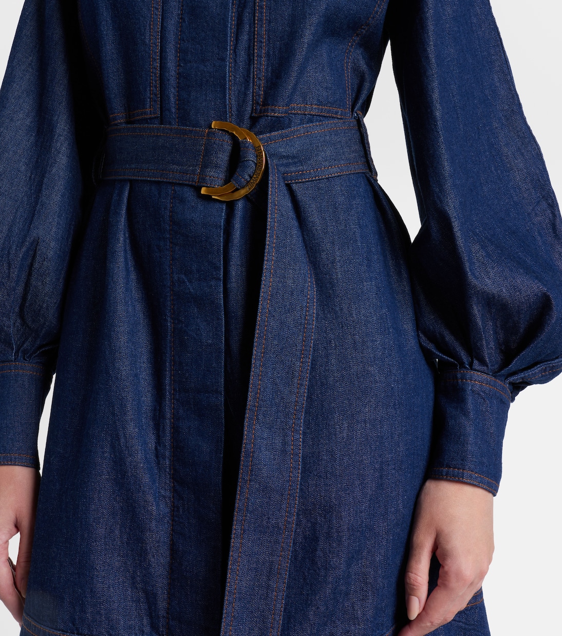 Vestido midi en denim | Zimmermann