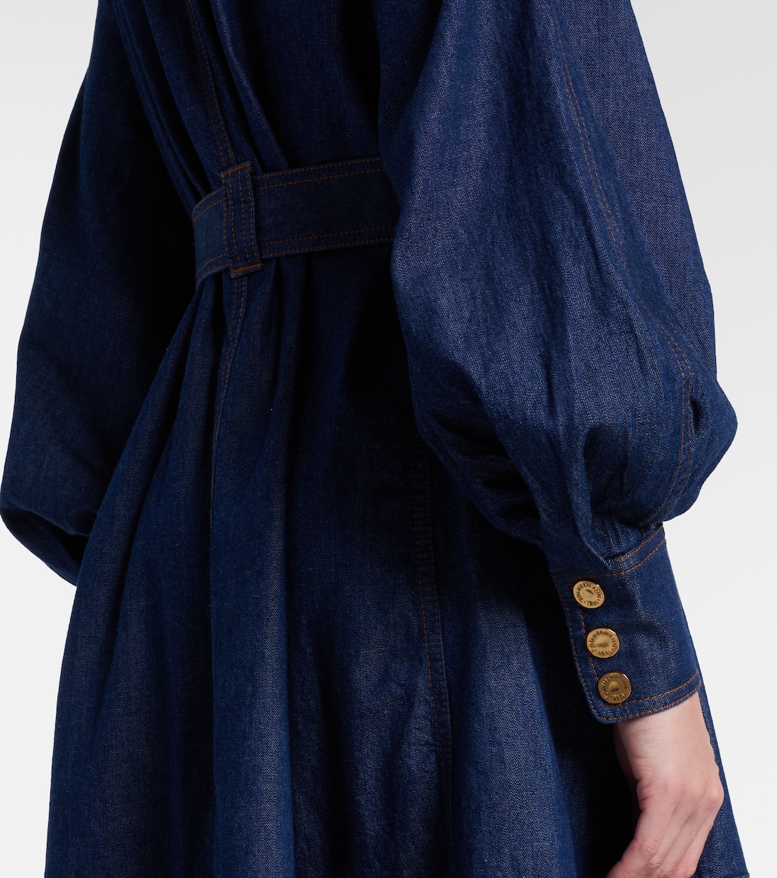 Vestido midi en denim | Zimmermann