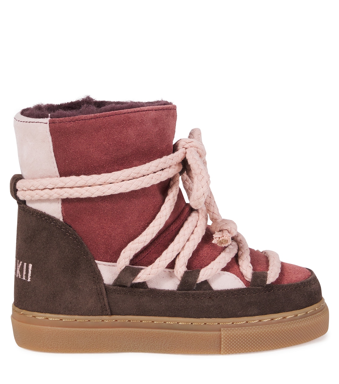 Classic shearling-lined suede snow boots | Inuikii Kids