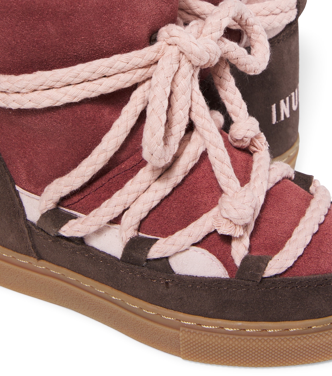 Classic shearling-lined suede snow boots | Inuikii Kids