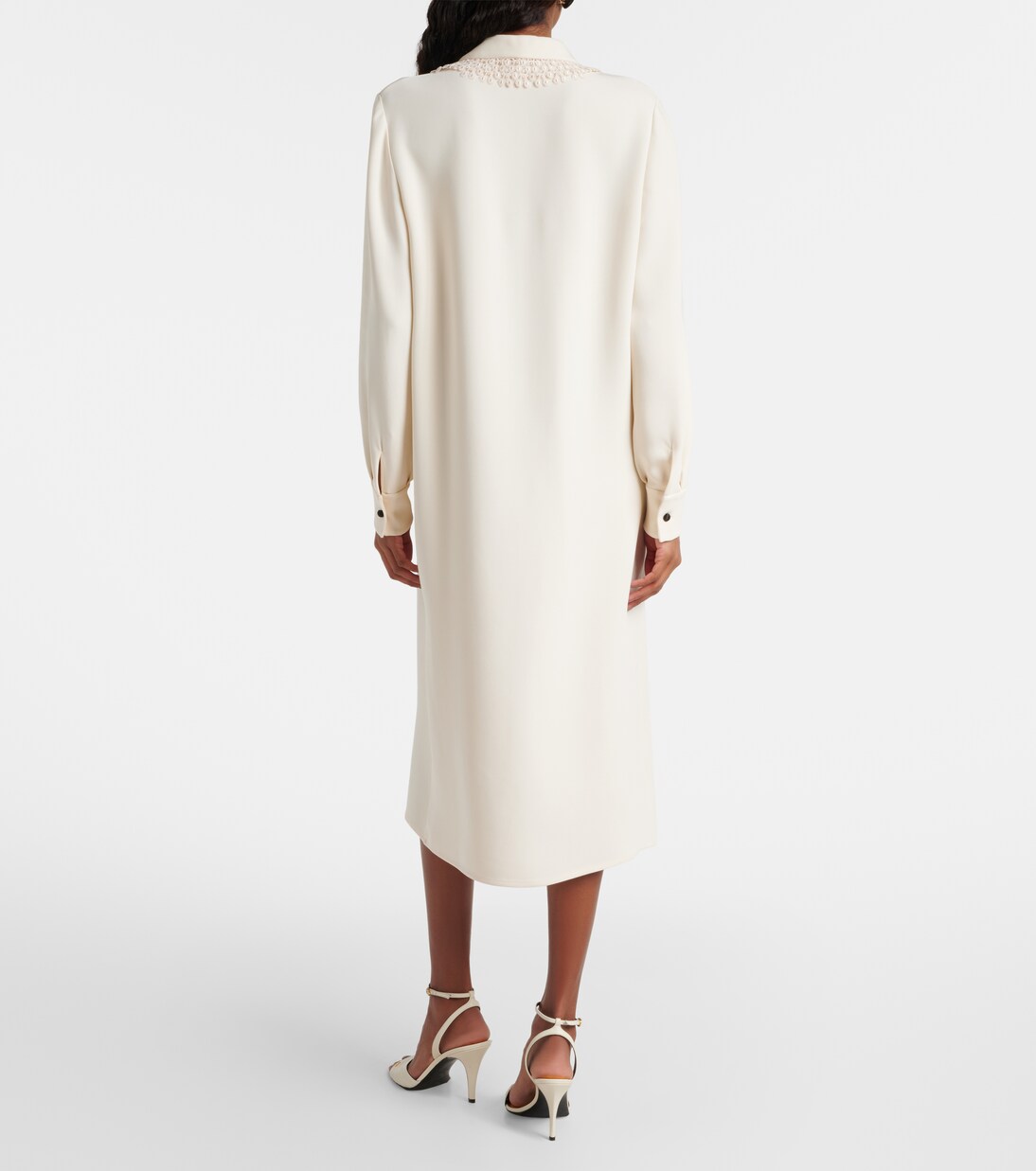 Cady Couture lace-trimmed midi dress | Valentino