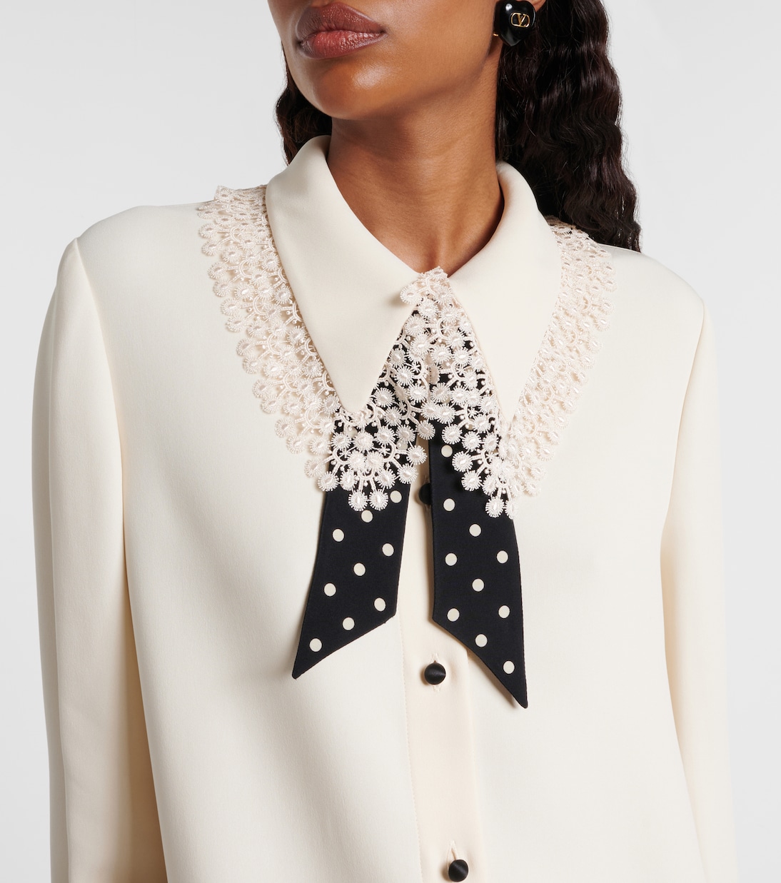 Cady Couture lace-trimmed midi dress | Valentino