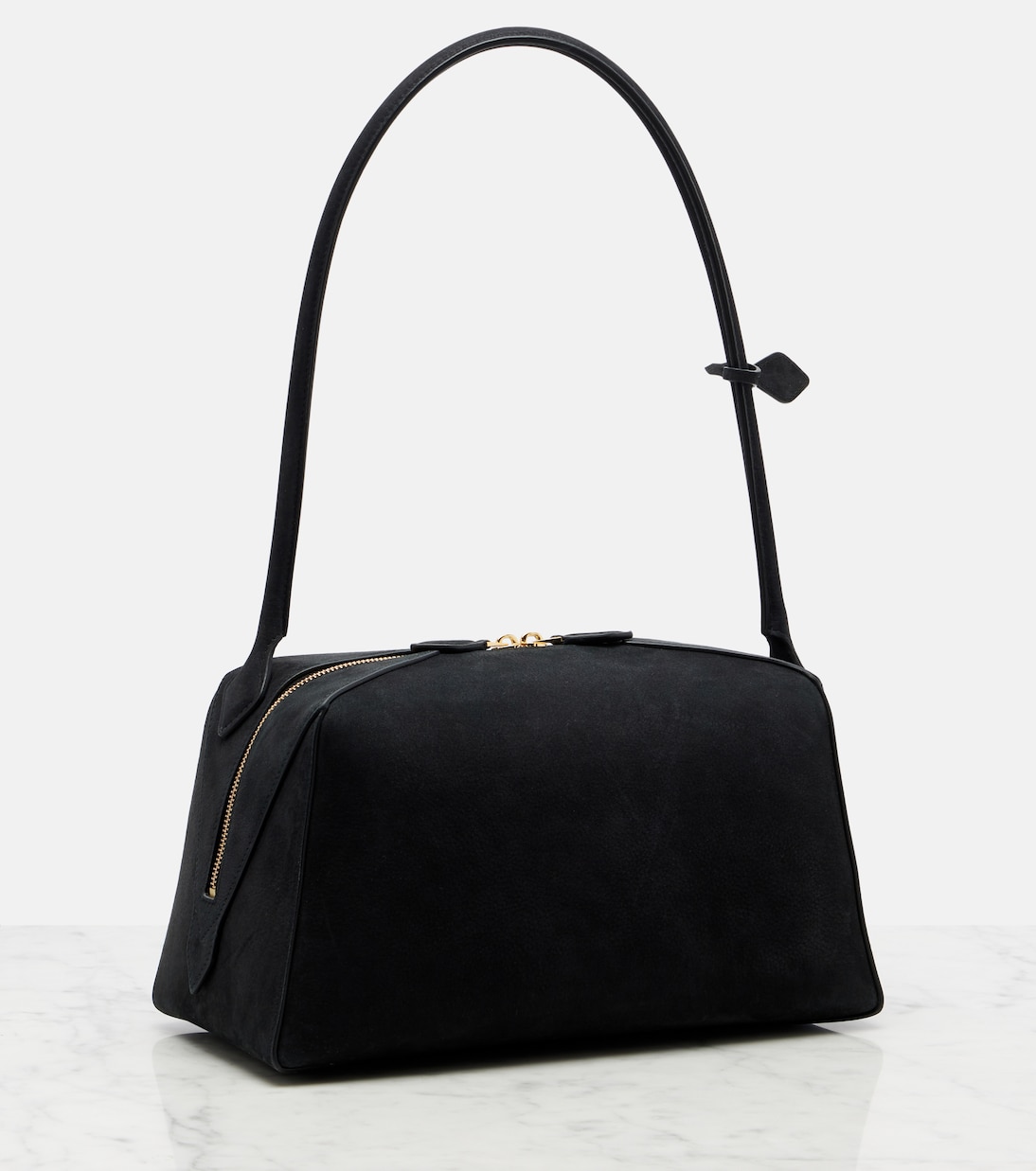 Sac Le Bouledogue Medium en daim | Alaïa
