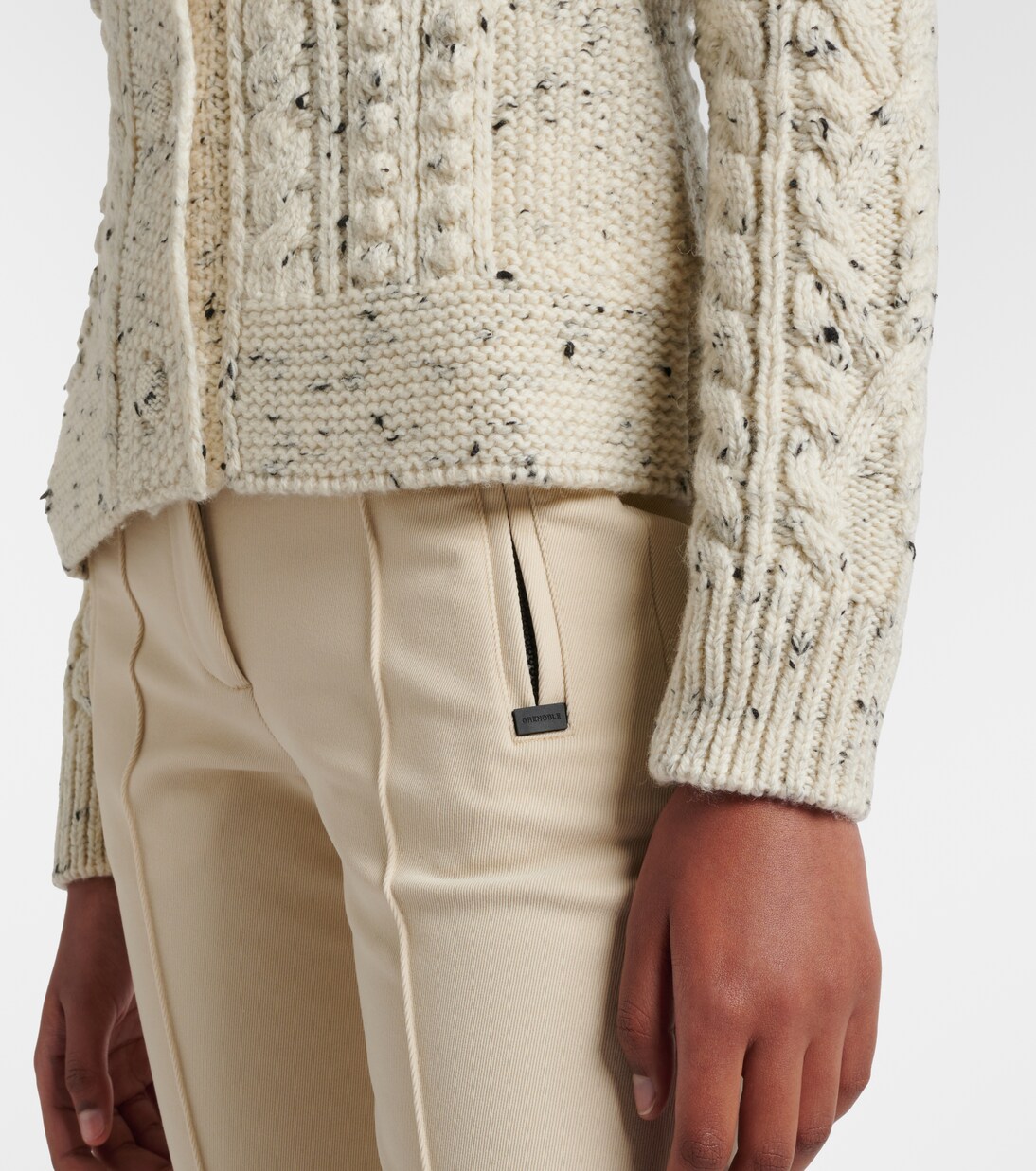 Cable-knit wool cardigan | Moncler Grenoble