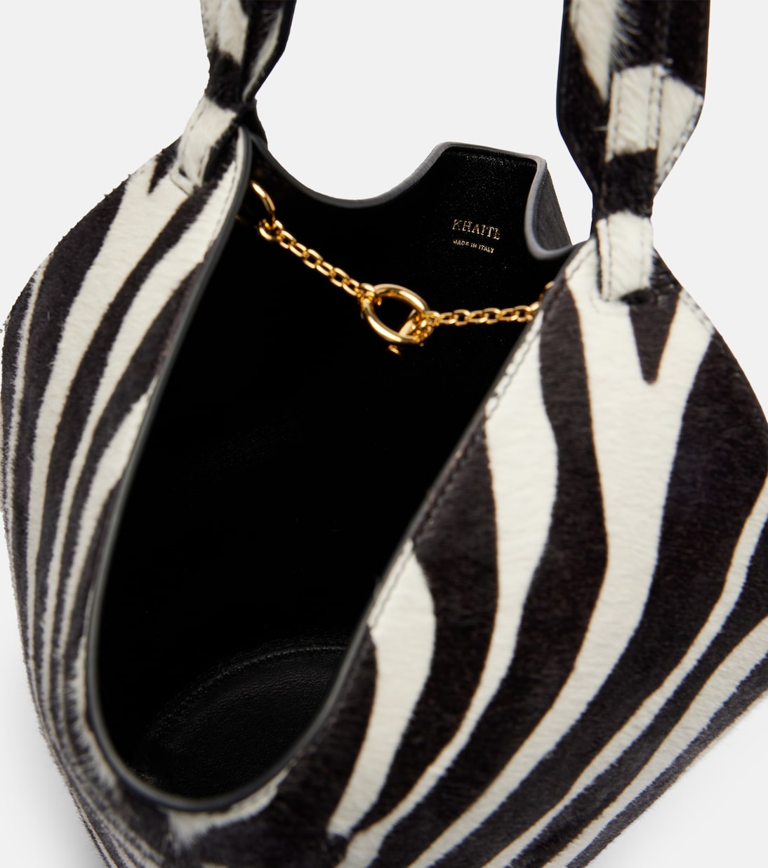 Sac Lotus Mini en cuir façon poulain et daim | Khaite