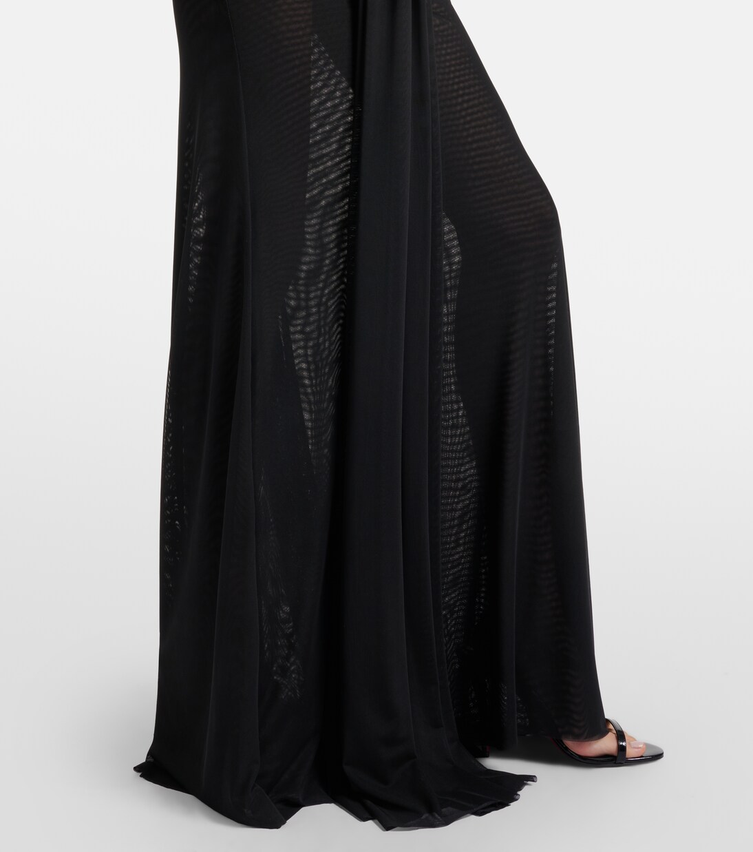 Floral-appliqué mesh gown | David Koma