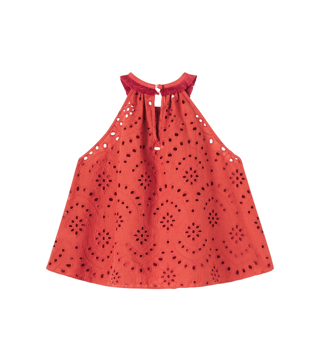 Cleo broderie anglaise cotton top | Poupette St Barth Kids