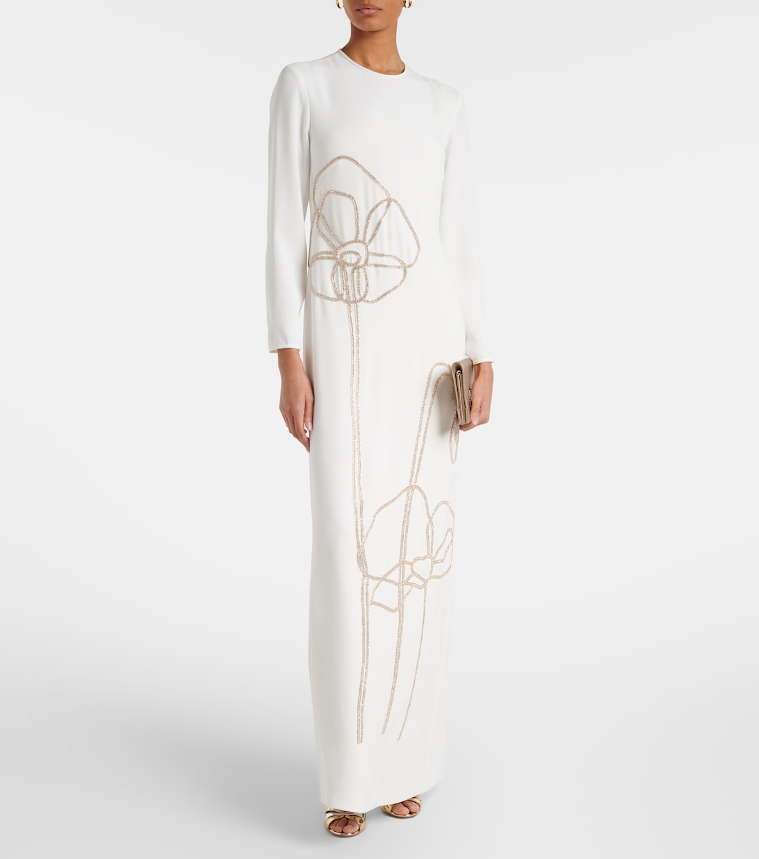 Zarie embellished crêpe gown | Costarellos