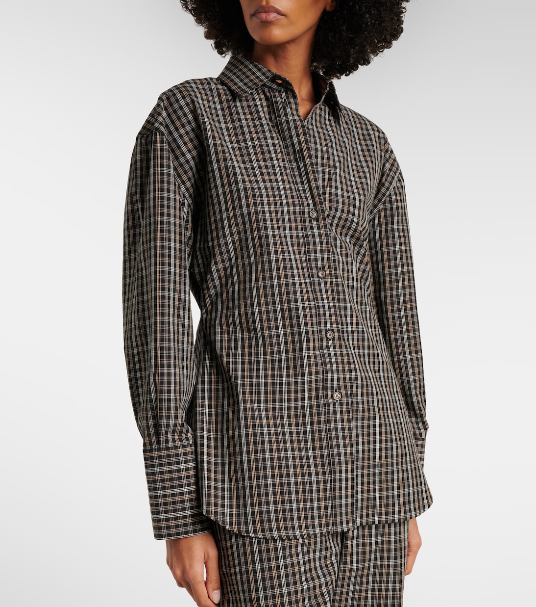 Checked cotton shirt | Róhe