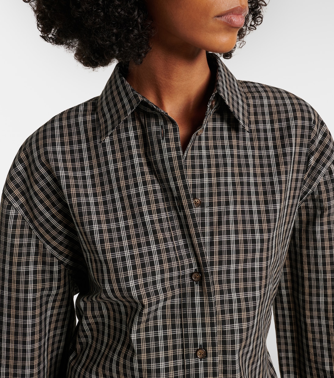 Checked cotton shirt | Róhe
