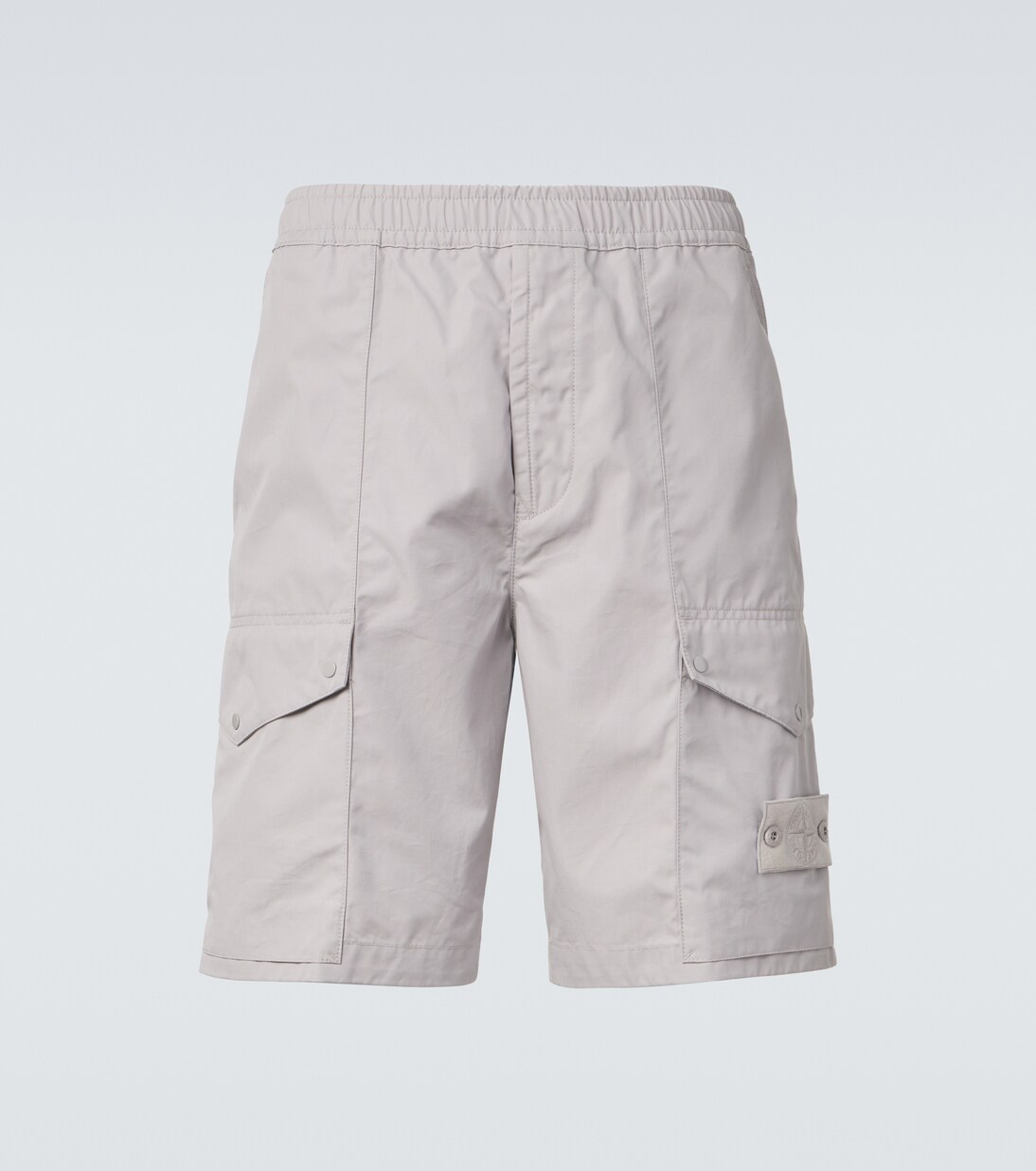 Ghost cotton canvas cargo shorts | Stone Island