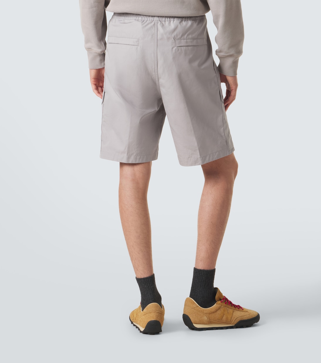 Ghost cotton canvas cargo shorts | Stone Island